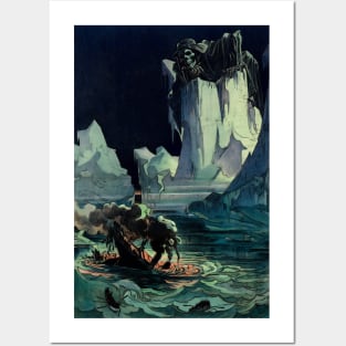 Grim Reaper Watches as the Titanic Sank Posters and Art